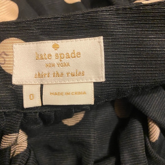 Kate Spade Black Polka Dot Skirt - Picture 3 of 3